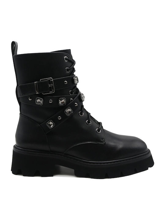 Stiefeletten Damen Schwarz