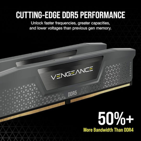 Corsair Vengeance DDR5 με Module 1x16GB και Ταχύτητα 6000 για Desktop