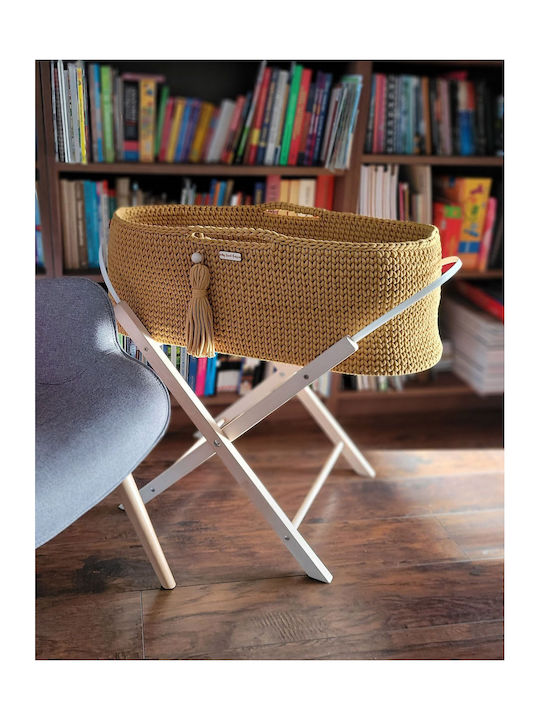 My Sweet Baby Moses Basket with Stand Yellow