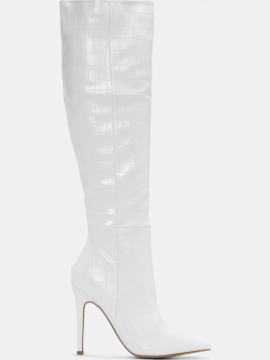 Over the Knee Women's Boots White