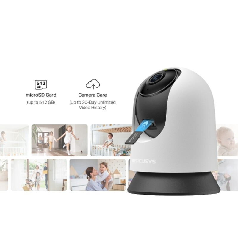 Mercusys IP Κάμερα Παρακολούθησης Wi-Fi Full HD+ 3MP με Αμφίδρομη Επικοινωνία και Φακό 4mm (MC210)