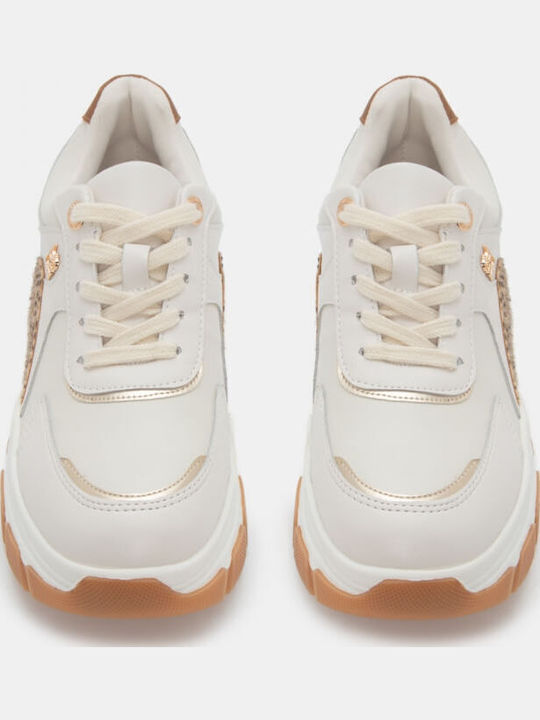 Γυναικεία Flatforms Sneakers Μπεζ