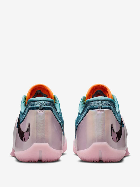 LeBron 23 Low Basketball Shoes Smokey Blue / Lightning / Total Orange / Multicolor