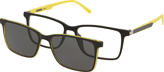 Rame ochelari pentru bărbați Solano Cl 90212d Prindere din plastic negru 55 mm