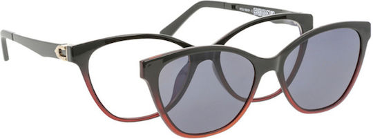 Solano Cl 90157b Ochelari de Vedere Pentru Femei Prindere Plastic Negru 54 Mm