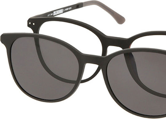 Solano Cl 90180a Herren Brillengestell Polarisiert Clip-On Kunststoff Schwarz 52 Mm