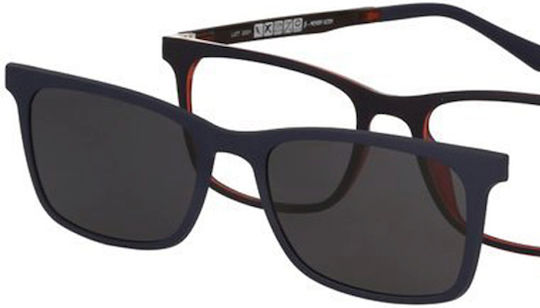 Solano Cl 90124d Herren Brillengestelle Polarisiert Clip-On Kunststoff Blau 52 Mm