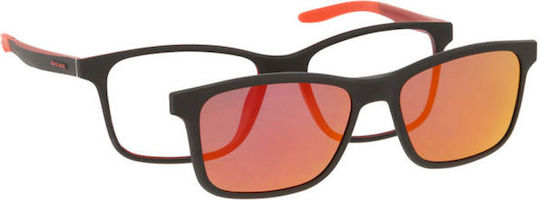 Solano Cl 90197c Men's Eyeglass Frame Polarized Clip-on Plastic Red 54 Mm