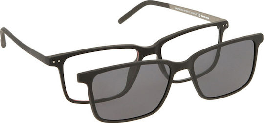 Ramă Ochelari Solano Cl 90182f Pentru Bărbați Cu Prindere Plastic Gri 55 Mm