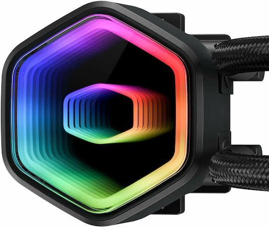 CoolerMaster MasterLiquid 240 Core II Water Cooling AIO CPU with 2 120mm Fans and ARGB Lighting