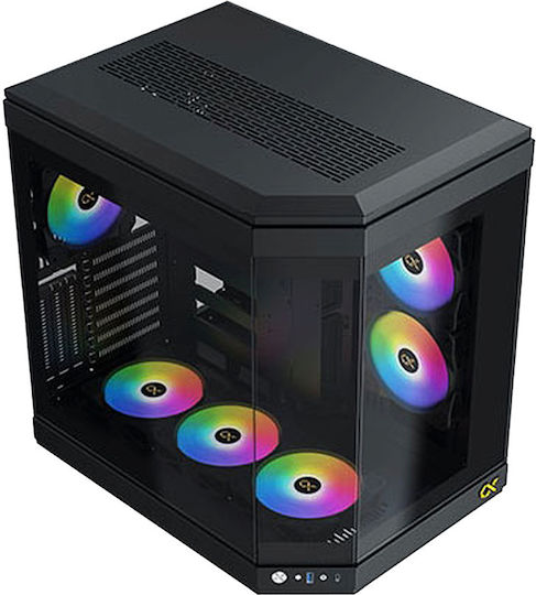 Xigmatek CUBI Gaming Full Tower Κουτί Υπολογιστή με RGB Φωτισμό Μαύρο