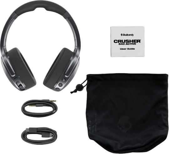 Skullcandy Crusher 540 Active Ασύρματα Bluetooth Over Ear Ακουστικά Μαύρα