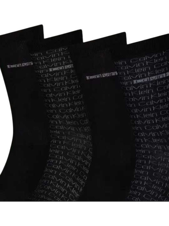 Calvin Klein Ανδρικές Κάλτσες Μαύρες 4Pack Calvin Klein Ανδρικές Κάλτσες Μαύρες 4Pack