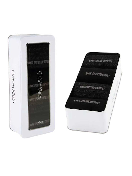 Calvin Klein Bărbați Șosete Negre 4Pachet