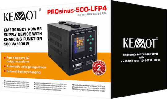 PROsinus 500 LFP4 Pure Sine Wave Inverter Power 300W with Nominal Input Voltage 12V