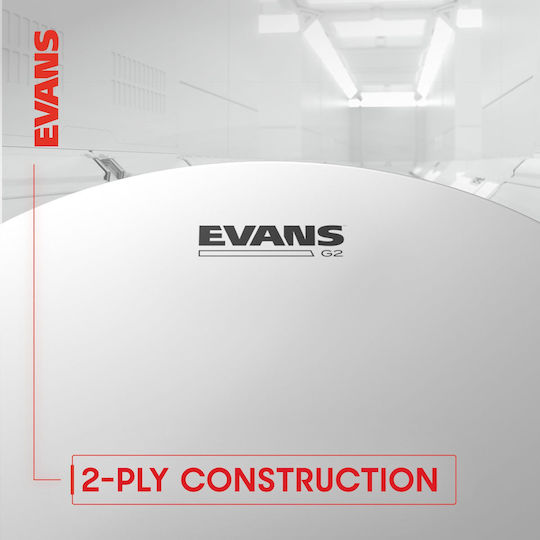Evans Genera Τομ Clear Δέρμα κάσας για Ντράμς 18"