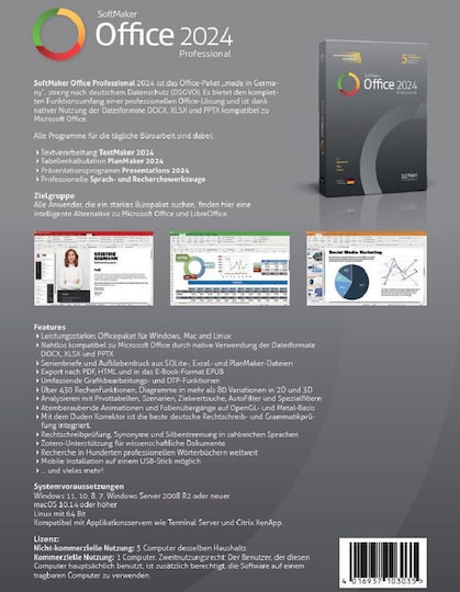 SoftMaker Office Professional 2023 Πολύγλωσσο για 5 Συσκευές