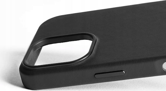 Mujjo Back Cover Leather Black (iPhone 16)