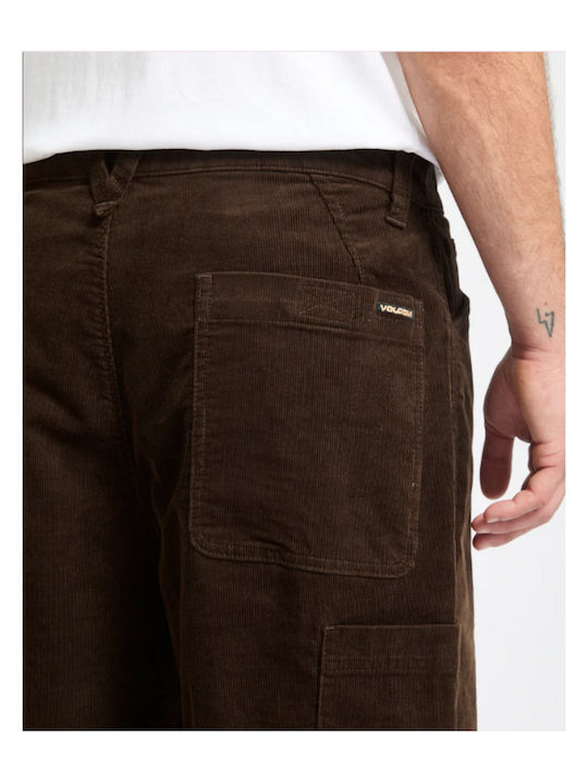 Παντελόνι σε Loose Εφαρμογή Brown Stone
