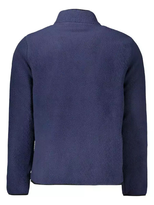 Men's Fleece Cardigan Navy Blue