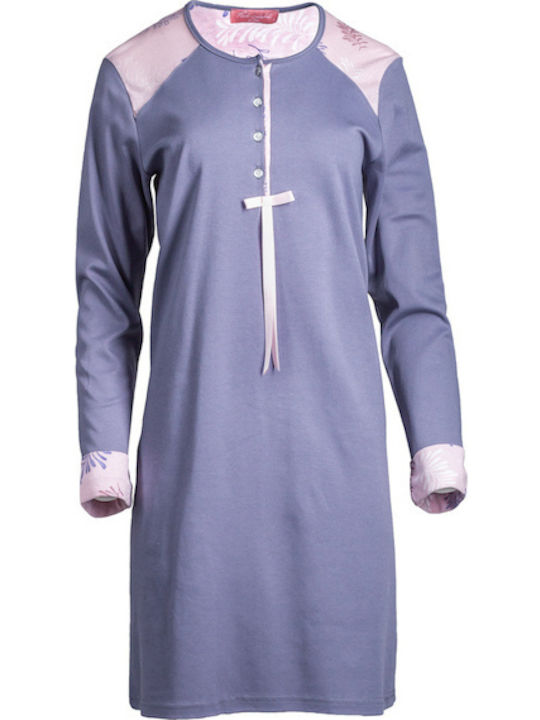 Pink Label Winter Women's Nightdress Purple