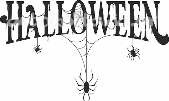 Αυτοκόλλητο Βιτρίνας - Halloween 31 - Ματζέντα