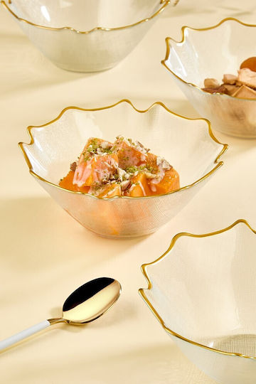 Aithrio Bol de Servire Rotund Sticlă Transparent 6buc