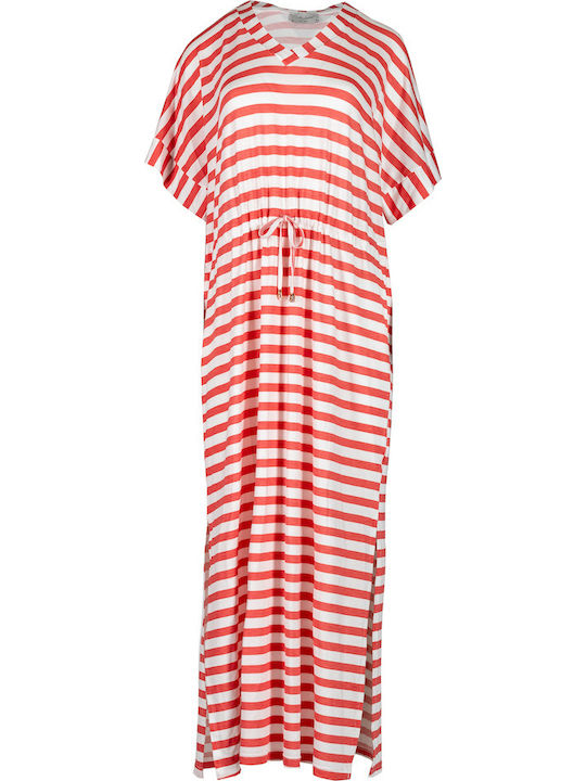 Pink Label Women's Maxi Beach Dress Orange