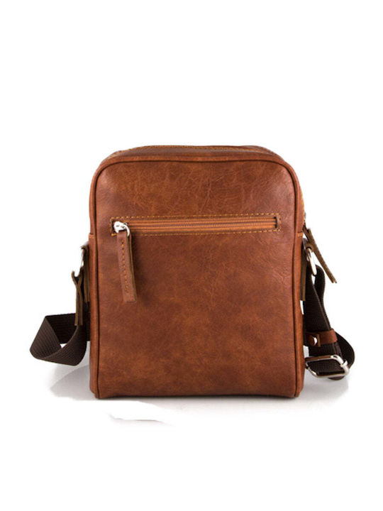 Herren Schulter Crossbody Tasche Tabac Braun