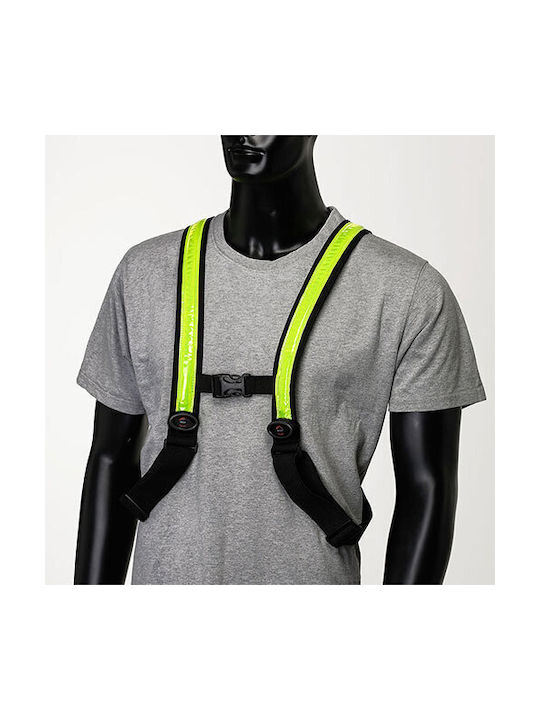 EasyPix StreetGlow LED L/XL Cycling Safety Vest Yellow
