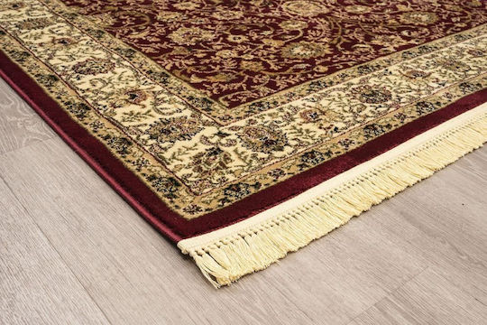 Newplan Plan Persia 1533 Synthetisch,Polyester/Cotton/Leather mit Fransen Burgundy Newplan Plan Persia 1533 Synthetisch,Polyester/Cotton/Leather mit Fransen Burgundy