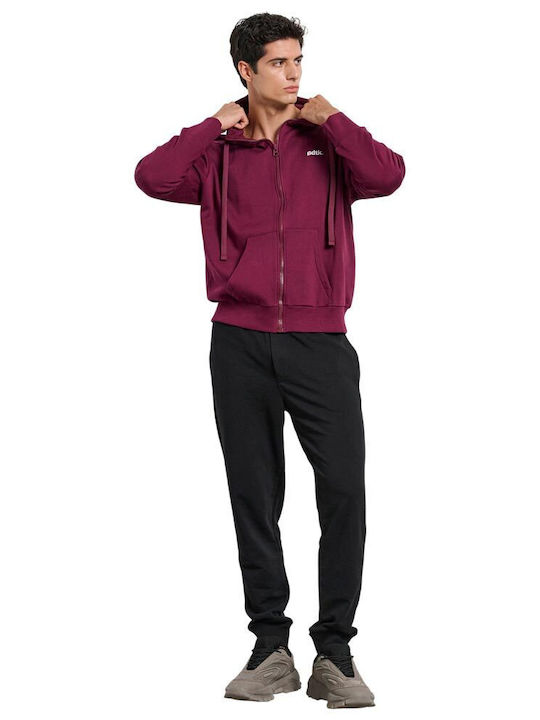 Cardigan With Hood Purple