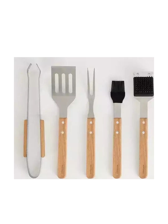 Create Grill Utensil Set 5 Pieces Wood