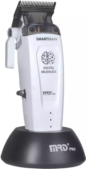 MRD Pro Smart Brain Επαγγελματική Επαναφορτιζόμενη Κουρευτική Μηχανή Λευκή HC-90-4