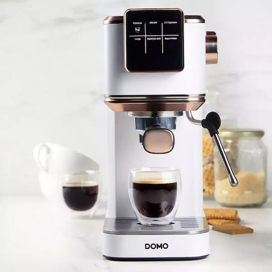 Domo Espressomaschine 1350W Druck 20bar Rosa DO746K