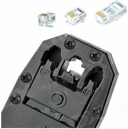 Πρέσα Ακροδεκτών Δικτύου RJ12, RJ11, RJ45, RJ10 με Απογυμνωτή