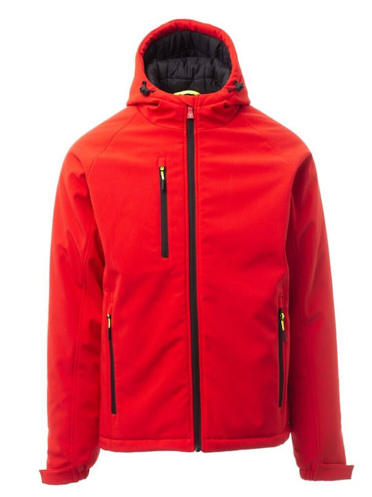 Payper Gale Pad Femei Jachetă de lucru Softshell cu glugă Roșu