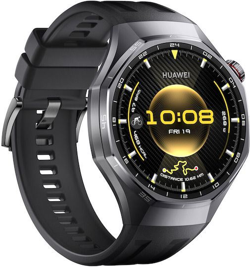 Huawei Watch GT 6 Pro Titanium 46mm Waterproof with Heart Rate Monitor (Black)