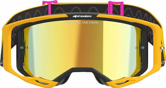 Маска Alpinestars Goggles Vision 8 Огледални Лещи Пяна Не Приема Tear Off