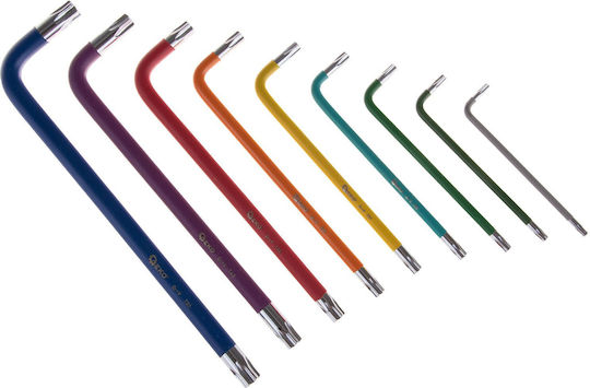 Geko Set chei Torx cu 9 bucăți