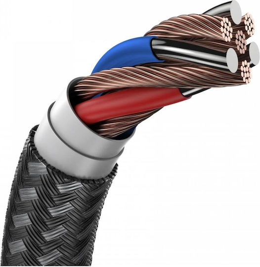 Buddi Regular USB 2.0 to micro USB Cable Μαύρο 2m 1τμχ