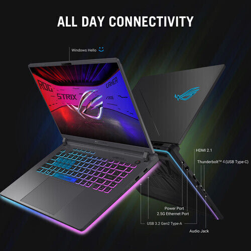 Asus ROG Strix G615LM G615LM-DS96 16" QHD+ (Ultra 9-275HX/32GB/1TB SSD/GeForce RTX 5060/W11 Pro) Eclipse Gray (US Keyboard)