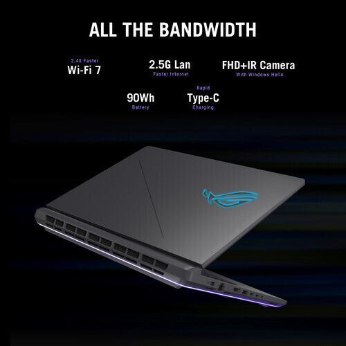 Asus ROG Strix G615LM G615LM-DS96 16" QHD+ (Ultra 9-275HX/32GB/1TB SSD/GeForce RTX 5060/W11 Pro) Eclipse Gray (US Keyboard)