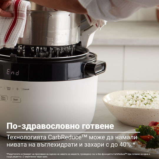 Instant Pot Μαγειρεύτρια Ρυζιού 20 140500301 860w 5 L 8 Προγράμματα Carbreduce