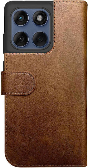 Rosso Brieftasche Synthetisches Leder Braun (Motorola Edge 60 Fusion)