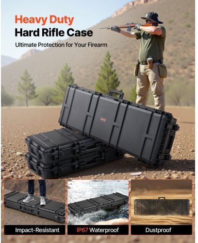 Vevor Black Weapon Case 127cm
