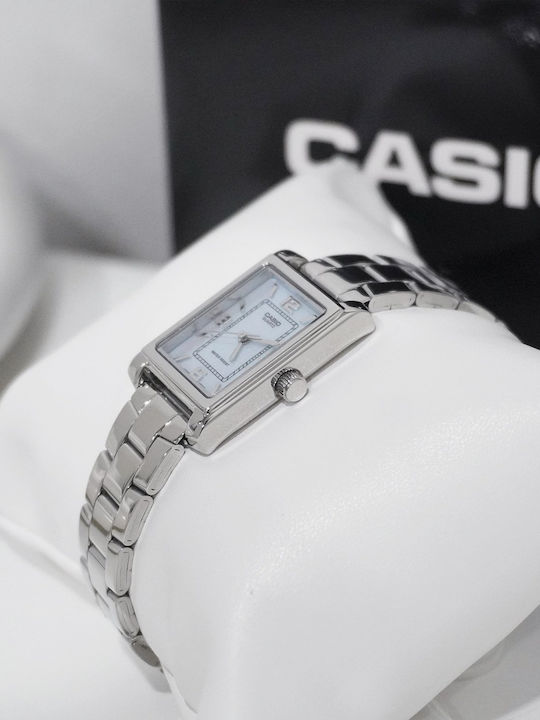 Casio Collection Women's Watch with Blue Metal Bracelet