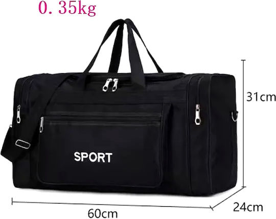 Kourk Sack Voyage 44.6lt Black Fabric L60xW24xH31cm