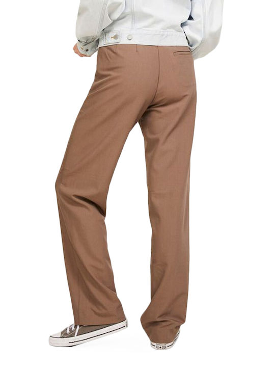 Jack & Jones Damen Hoch tailliert Stoff Hose Light Brown Jack & Jones Damen Hoch tailliert Stoff Hose Light Brown