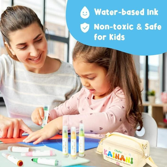 Ohuhu Washable Drawing Markers Double Tip Set 12pcs